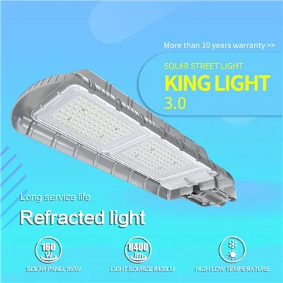 Llum de carrer LED solar de 80 W impermeable d'alta qualitat per a l'aparcament exterior